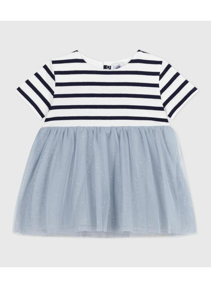 بيتي باتو فستان أطفال قصير الأكمام بخامتين