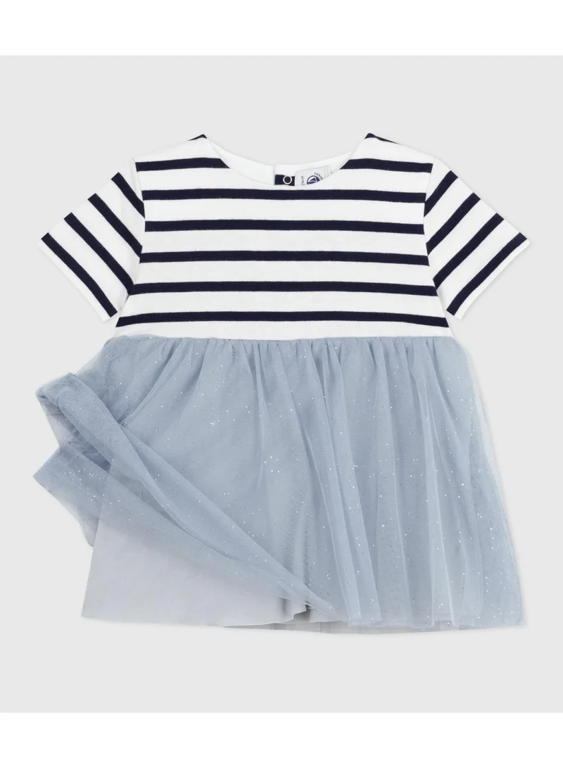 بيتي باتو فستان أطفال قصير الأكمام بخامتين