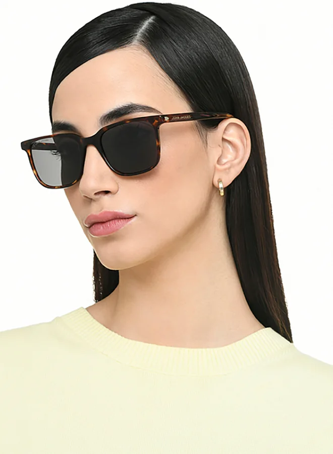 John Jacobs Transparent Brown Full Rim Wayfarer John Jacobs JJ Tints JJ S17338-C1 Polarized Sunglasses