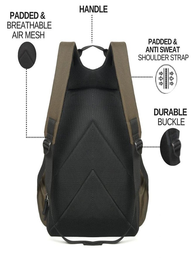Kaaytee Voyager Plus Anti Theft Number Lock Backpack Bag with 15.6 Inch Laptop Compartment, USB Charging Port & Organizer Pocket for Men Women Boys Girls- (Olive Green) - Image 5