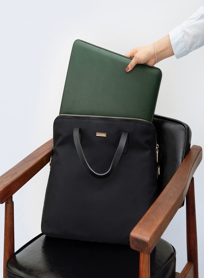 Comfyable Laptop Sleeve 15 Inch Precisely Compatible with MacBook Air 15" M4 2025 A3241 & M3 2024 A3114 & M2 2023 A2941, Faux Leather Cover Case, Green - Image 5