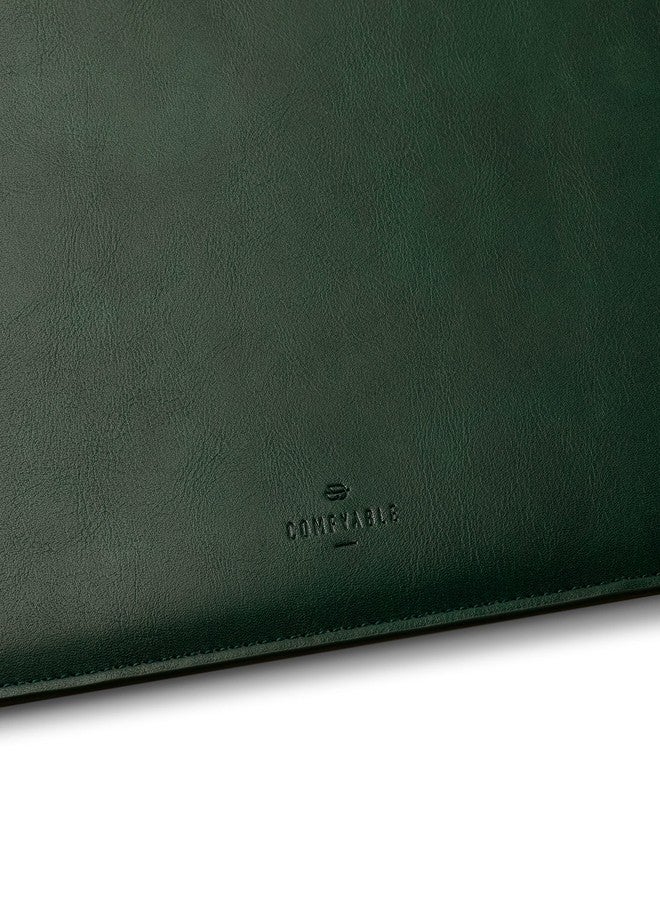 Comfyable Laptop Sleeve 15 Inch Precisely Compatible with MacBook Air 15" M4 2025 A3241 & M3 2024 A3114 & M2 2023 A2941, Faux Leather Cover Case, Green - Image 3