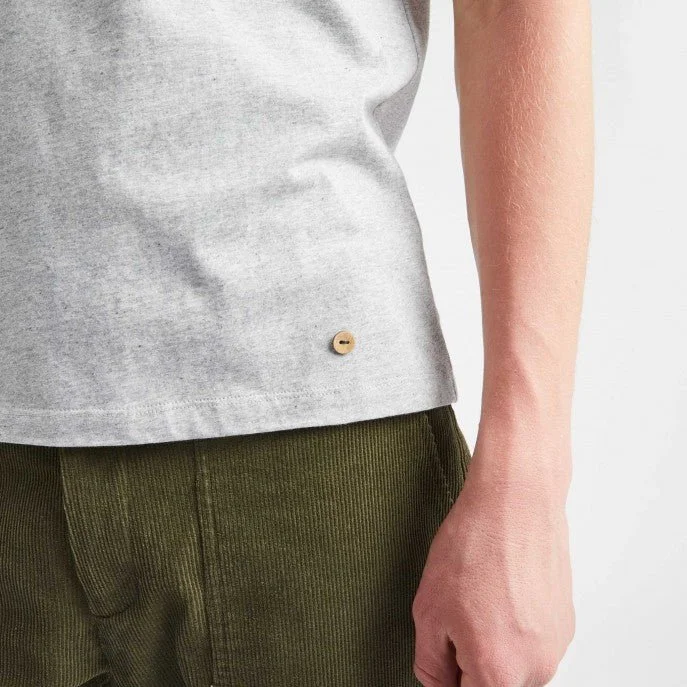Faguo Arcy Bike - Embroidered Grey T-shirt in cotton