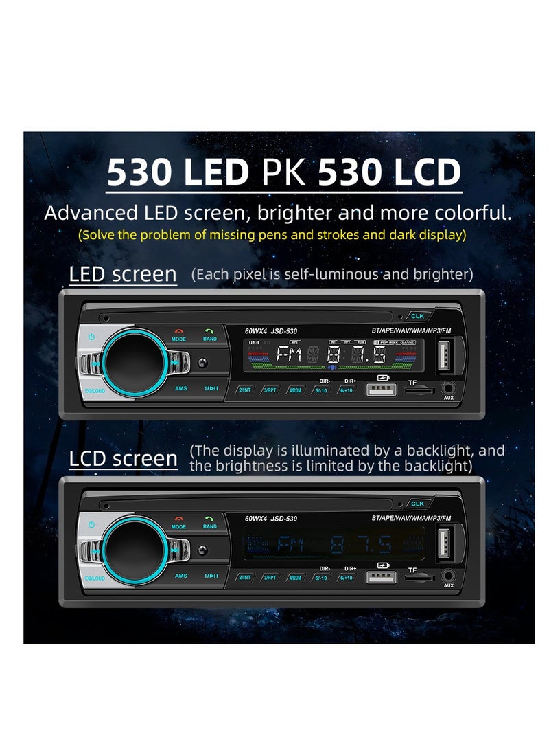 2.1A Fast Charger Car Bluetooth MP3 Player Dual USB Card Multi-function Lossless Music FM FM Radio