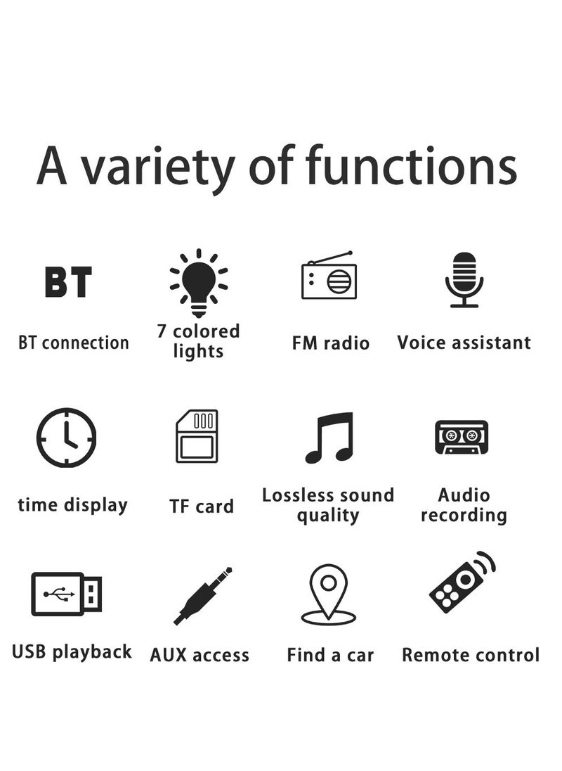 2.1A Fast Charger Car Bluetooth MP3 Player Dual USB Card Multi-function Lossless Music FM FM Radio