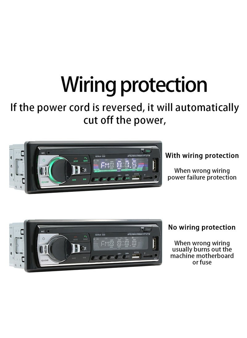 2.1A Fast Charger Car Bluetooth MP3 Player Dual USB Card Multi-function Lossless Music FM FM Radio