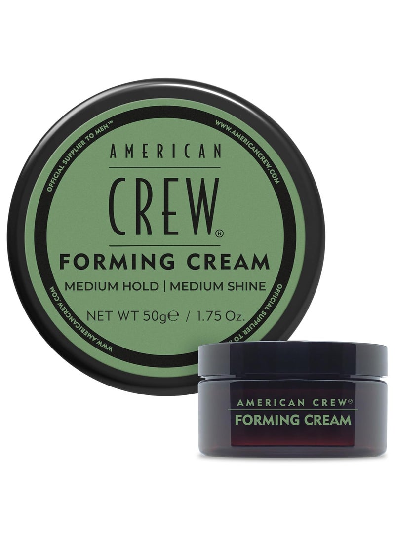 AMERICAN CREW American Crew Forming Cream for Men 50g – Medium Hold & Shine | Hair Styling Cream for All Hair Types | Adds Thickness, Texture & Natural Look 