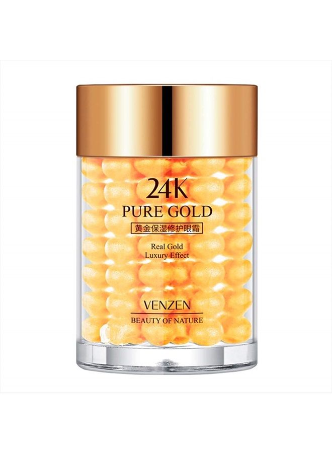 VENZEN Pure 24K Gold Eye Cream Real Luxury Effect Beauty Of Nature Nourishment Hydrating 30g - Image 1