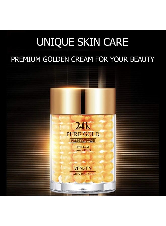VENZEN Pure 24K Gold Eye Cream Real Luxury Effect Beauty Of Nature Nourishment Hydrating 30g - Image 2