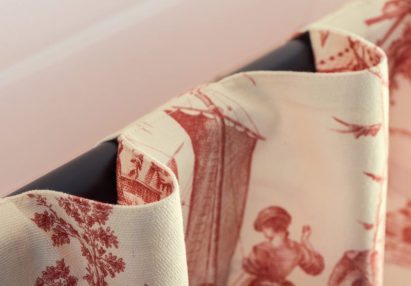 ميزون دي هيرمين Maison D 'Hermine 100 ٪ Startain Curtain - 50 "" X96 "" Cardinal Decorative Stain -Startains - Realthetic Startains for Farmhouse Kitchen & Doom - for Spring & Summer - Calais Collection - Image 3