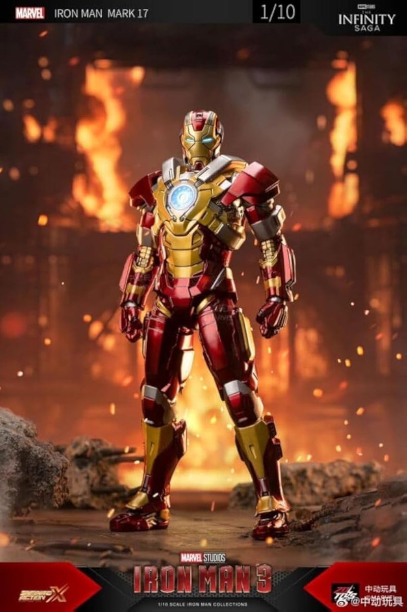 MARVEL The Infinity Saga Iron-Man 3â€“Iron Man Mark 17 (XVII) - 1/10 Sscale Collectlble Action Figure