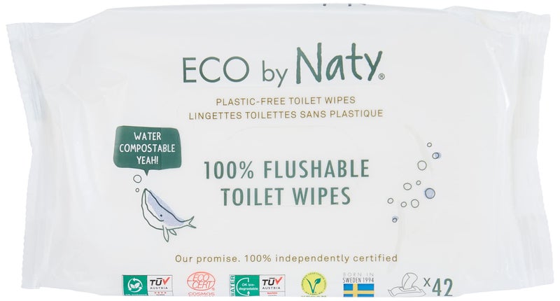 ECO by Naty Naty EcoSensitive Toddler Wipes Resealable Top 42 ct