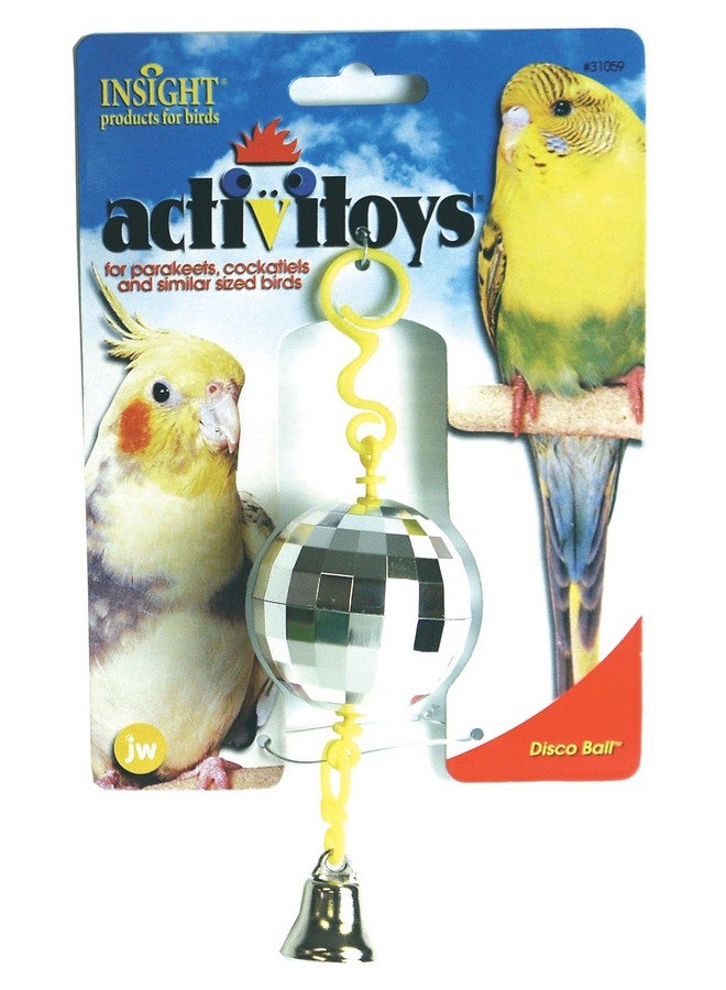 JW Pet Company Activitoy Disco Ball Small Bird Toy, Colors Vary - Image 1