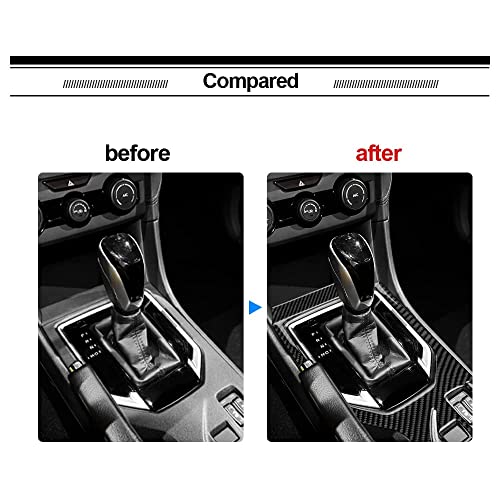 AIRSPEED Carbon Fiber Car Gear Shift Panel Cover Center Console External Frame Sticker Interior Trim for Subaru Impreza 2017-2023 Crosstrek 2018-2023 Accessories (Black) - Image 4