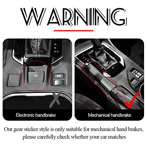 AIRSPEED Carbon Fiber Car Gear Shift Panel Cover Center Console External Frame Sticker Interior Trim for Subaru Impreza 2017-2023 Crosstrek 2018-2023 Accessories (Black) - Image 3