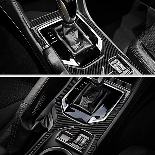 AIRSPEED Carbon Fiber Car Gear Shift Panel Cover Center Console External Frame Sticker Interior Trim for Subaru Impreza 2017-2023 Crosstrek 2018-2023 Accessories (Black) - Image 5