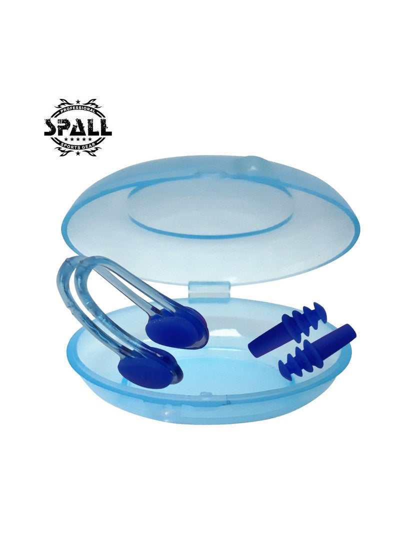 سبال سدادات أذن السباحة ومشبك الأنف ، سيليكون ناعم من الدرجة الطبية للسباحة والغوص وركوب الأمواج وملاءمة عالمية - Image 2