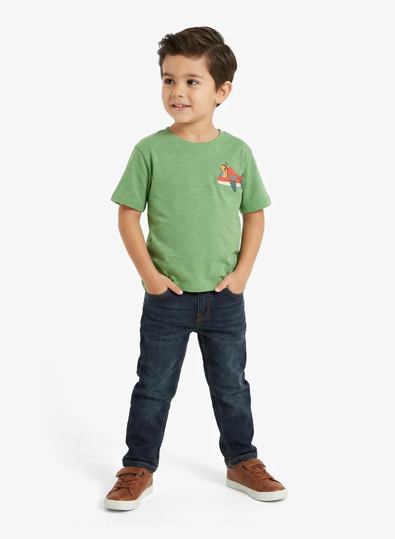 ريبلز مع نمشي Boys Drop Shoulder T-Shirts