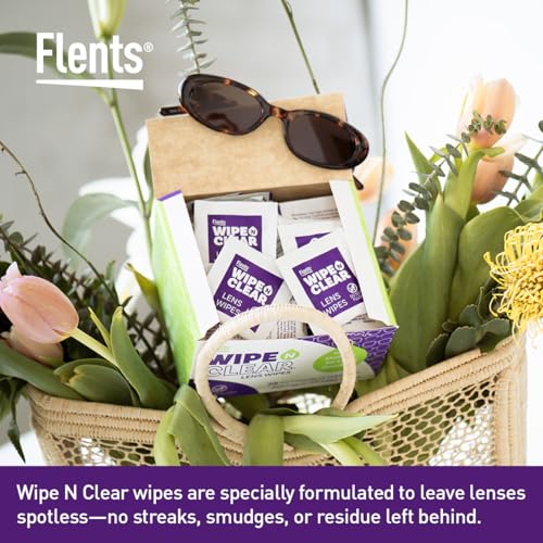 Flents Lens Wipes, Wipe 'N Clear, 150 Count, Pre-Moistened, Streak-Free, Safe for Glasses, Sunglasses, Gentle Cleaning, Clear Vision, Individually Wrapped for Travel & Convenience, Made in the USA - Image 4