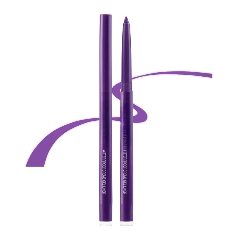 ONarisae eyeliner pencil retractable eyeliner creamy pigmented smudge proof eye liner pen Purple - Image 1