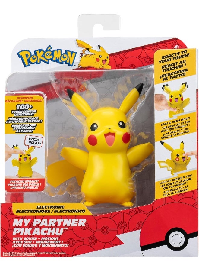 Pokemon My Partner Pikachu Deluxe Feature Figure (11 Cm) - Image 1