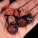 UDIXI Red Metal Dice Set DD 7Piece Heavy Metallic DND Dice Set with Gorgeous Gift Case for Role Playing Game and Tabletop Game - Image 4