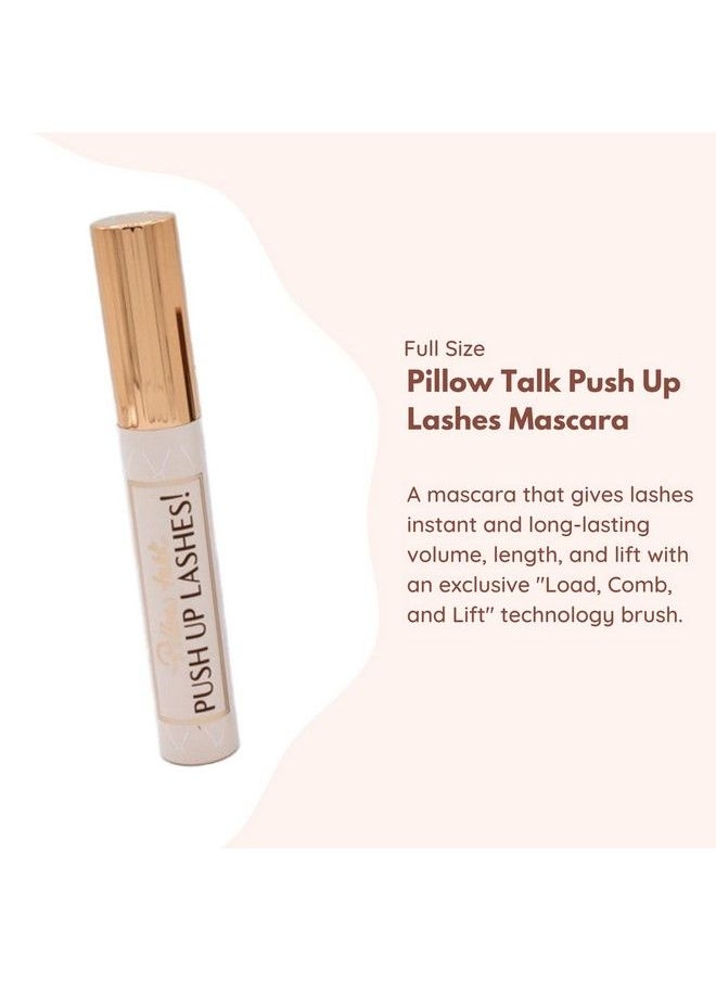 Pillow Talk Mascara & Eyeliner Beautifying Eye Filter Set:: Push Up Lashes Volumizing & Lengthening Mascara For Eyelashes And Pillow Talk Eyeliner