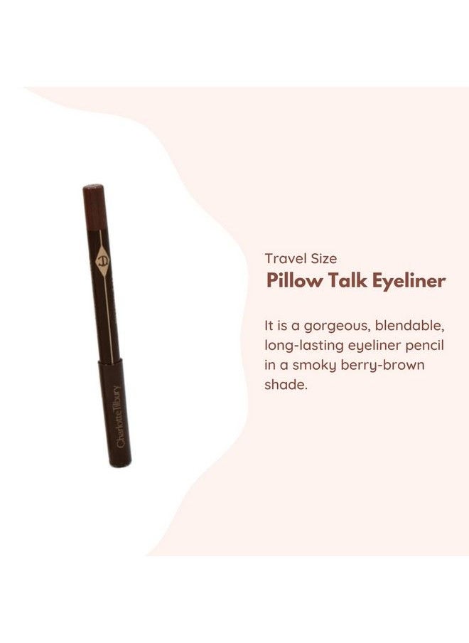 Pillow Talk Mascara & Eyeliner Beautifying Eye Filter Set:: Push Up Lashes Volumizing & Lengthening Mascara For Eyelashes And Pillow Talk Eyeliner