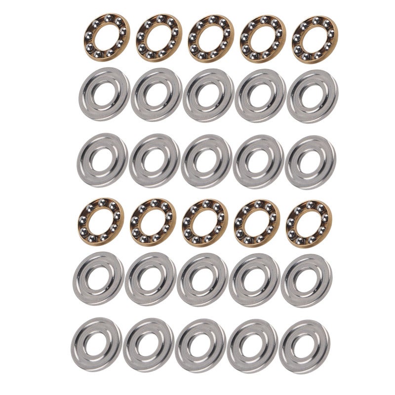 Ball Thrust Bearing Set 10-Piece Bearing Steel High Precision - Quiet Smooth Rotation Small Internal Clearance for Machinery Manufacturing - Image 4