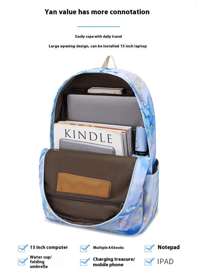 SISGL Backpack For Kids School Bags Teen Bookbags Set School Backpack With Pencil Case Lunch Box And Lunch Bag Back To School Student Backpack Travel Laptop Backpack Casual - Image 3