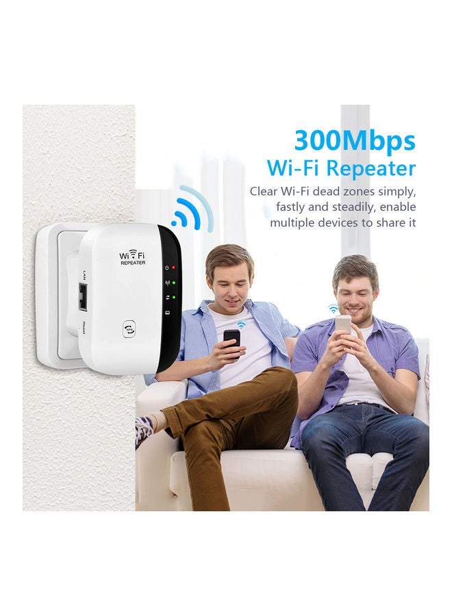 NIBEMINENT Wi-Fi Extender Signal Booster Black 11.20 x 6.50 11.20cm - Image 5