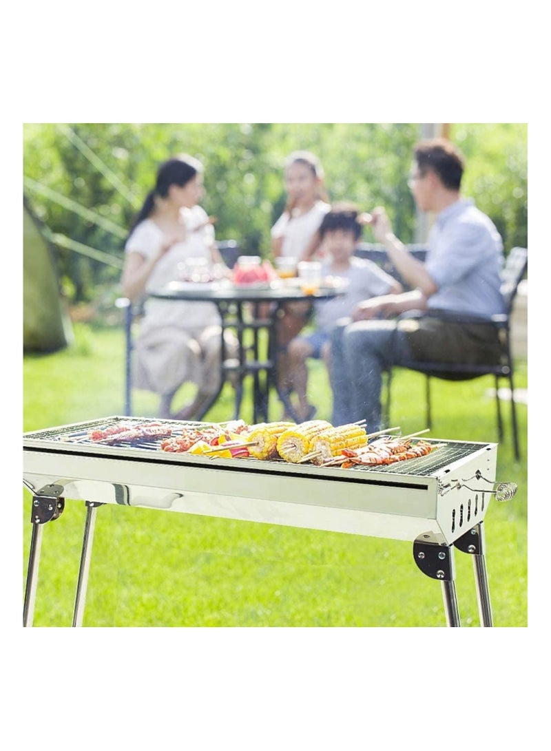 بيسبل شواية فحم خارجية محمولة وقابلة للطي من الستانلس ستيل | متينة وعملية للشواء | موديل BB3607 - Image 5