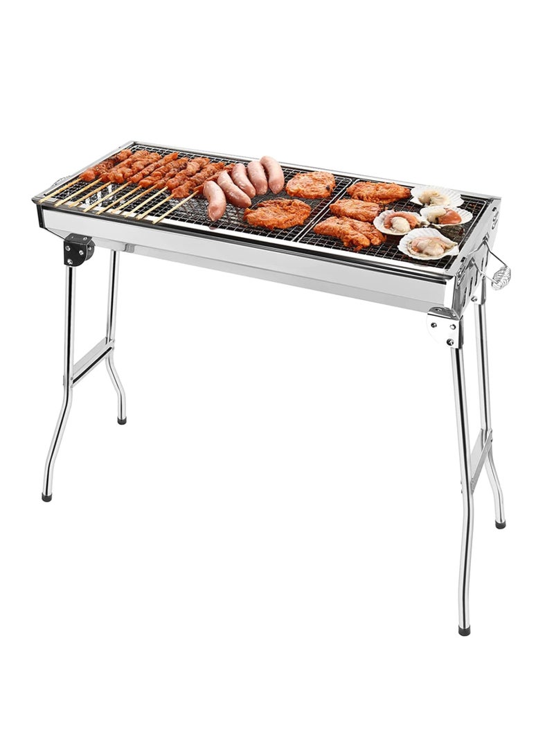 بيسبل شواية فحم خارجية محمولة وقابلة للطي من الستانلس ستيل | متينة وعملية للشواء | موديل BB3607 - Image 1