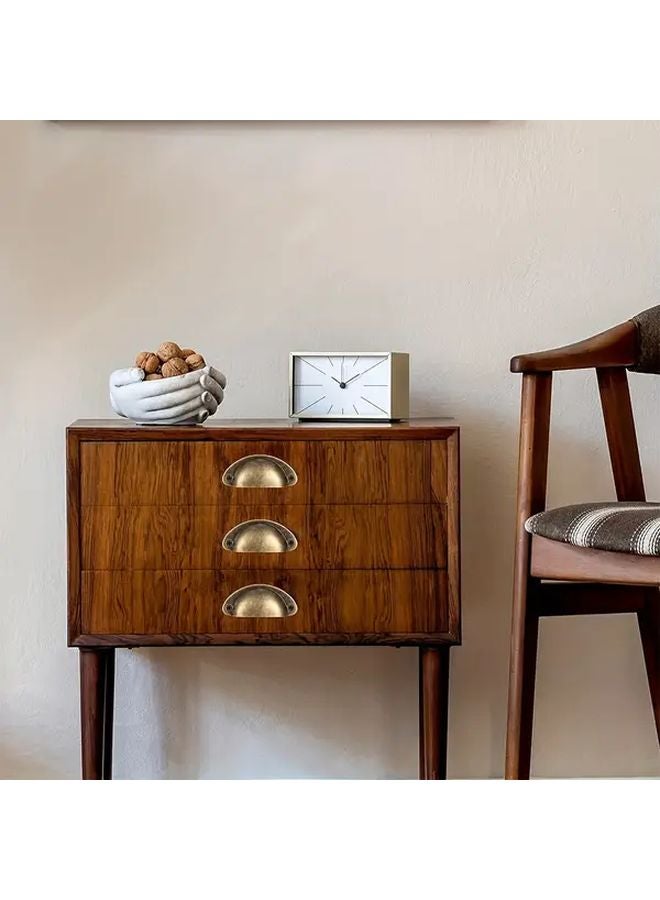 24 Pack Antique Bronze Iron Drawer Handles Vintage Shell Cabinet Knobs With Hardware - Image 3