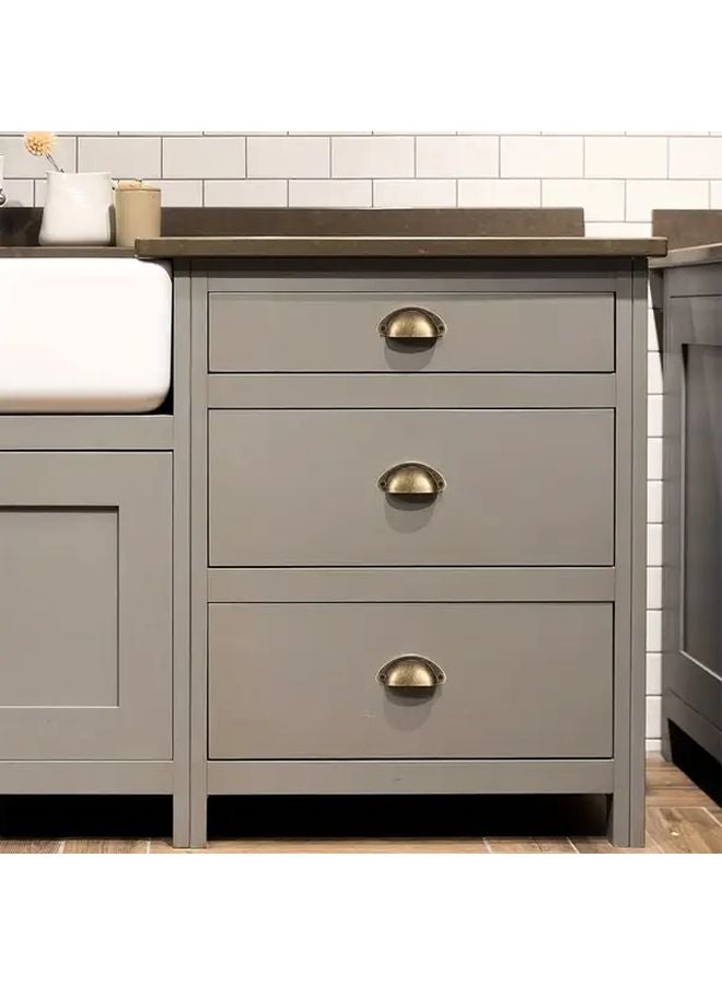 24 Pack Antique Bronze Iron Drawer Handles Vintage Shell Cabinet Knobs With Hardware - Image 5