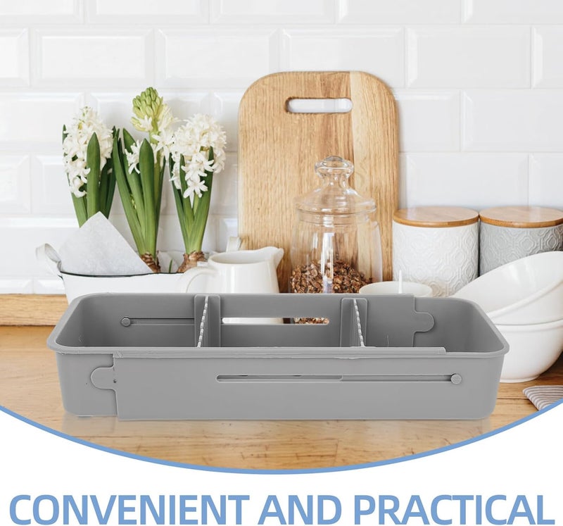 Salt resistant coating VICASKY Adjustable Expandable Cutlery Drawer Organizer Tray with Knife Holder, Silverware and Utensil Storage Box for Kitchen Drawer Organization Bulk order available stock Pre-sale confirmed stock All storage space compatible Flexible usage build Main road full logistics cover Widely used design N/S/C nationwide deliver Cross-location transit friendly build Workday cycle fulfillment Heat resistant Space saving Safe silicone build Cross product compatible All preference matching build Processed natural substance Anti topple design Strategic warehouse site Elegant practical design Flexible varied design General compatible practical design Yearly optimized delivery route Multi-purpose High precision lightweight material Permanent & temporary usable - Image 3