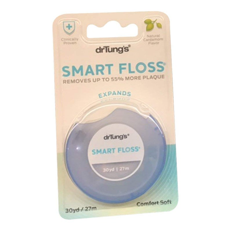 DrTung's Smart Floss - Natural Floss, PTFE & PFAS Free Floss, Gentle on Gums, Expands & Stretches, BPA Free - Natural Dental Floss Cardamom Flavor (Pack of 7) - Image 2