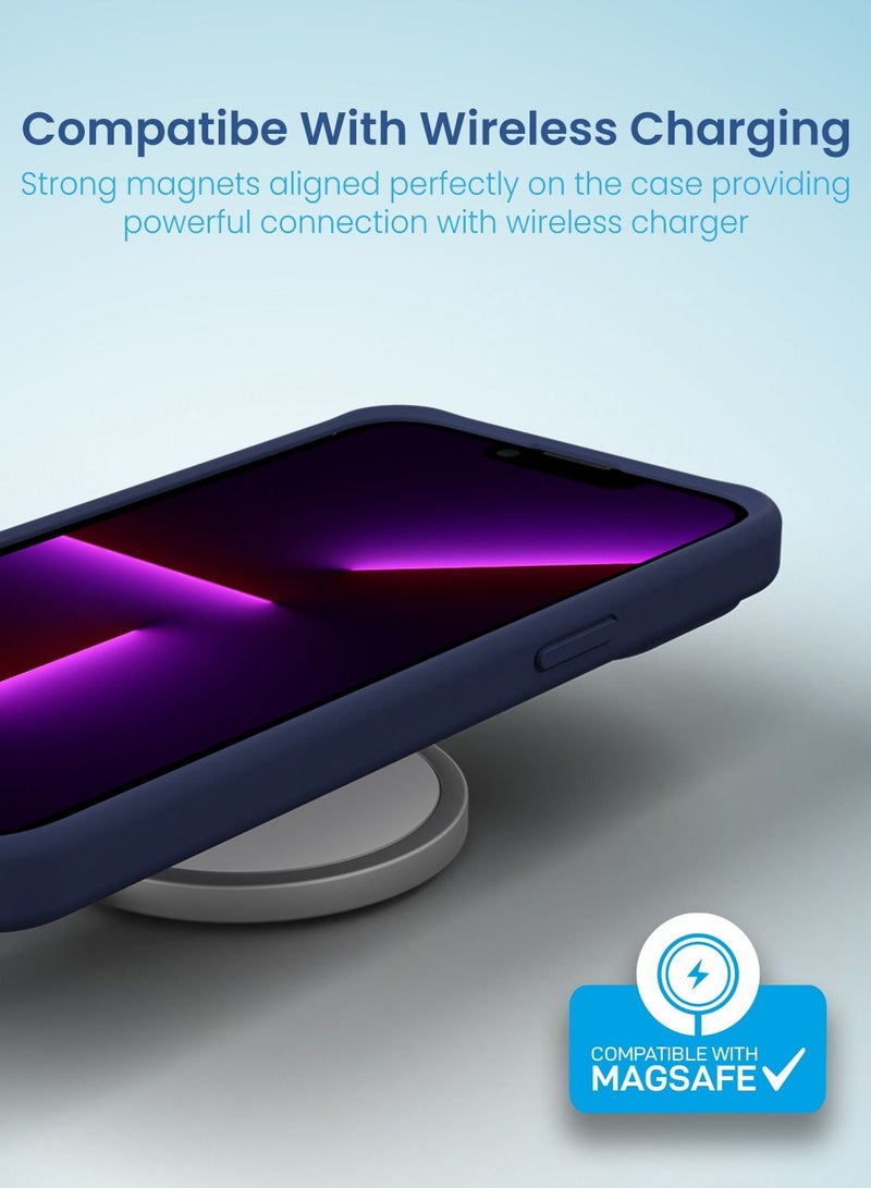 Remson غطاء حماية سيليكون هجين مغناطيسي من ريمسون ماج-إكس متوافق مع آيفون 13 برو ماكس (أزرق) - Image 4