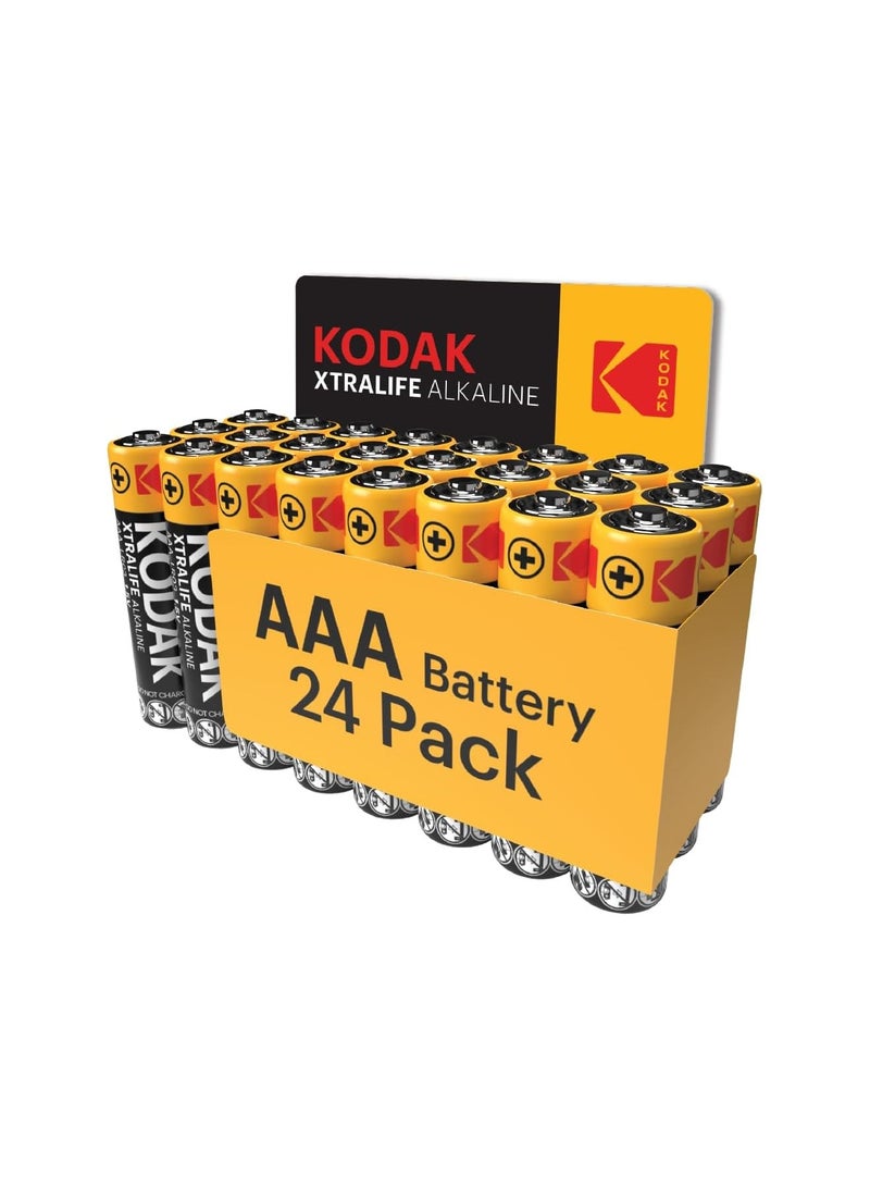 Kodak | AAA Batteries | Triple A | Disposable Household | Alkaline 1.5V | 24 Pack