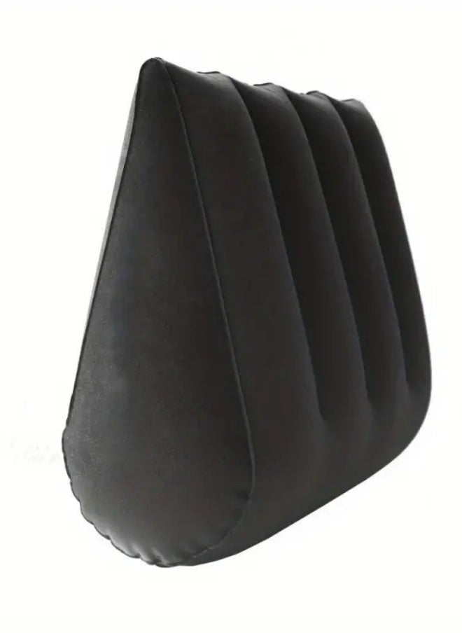 NIBEMINENT Leg positioning pillow with inflatable  pillow, portable cushion, sleeping pillow, leg raise bed sofa, travel camping  - Image 1