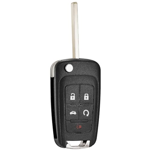 LYFUCESS Flip Keyless Entry Key Fob Replacement Fits for Chevy Equinox Camaro 2010-2019 Malibu 2014-2016 Impala 2014-2019 Sonic 2012-2017 Cruze 2011-2016 GMC Terrain 2010-2019 Car Remote OHT01060512 315 Mhz - Image 1
