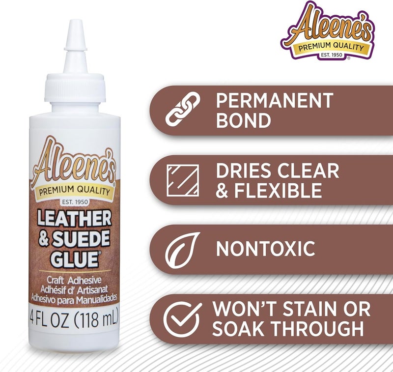 Aleene's Leather & Suede Glue 4oz - Image 3