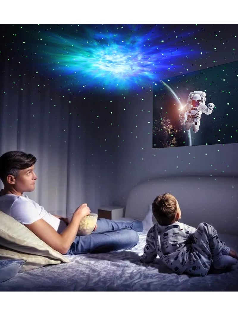 Astronaut Star Projector Night Lights Astronaut Nebula Galaxy Night Light Projector for Children Adults Baby Bedroom Party Room and Game Room Star Projector with Moon Lamp - Image 5