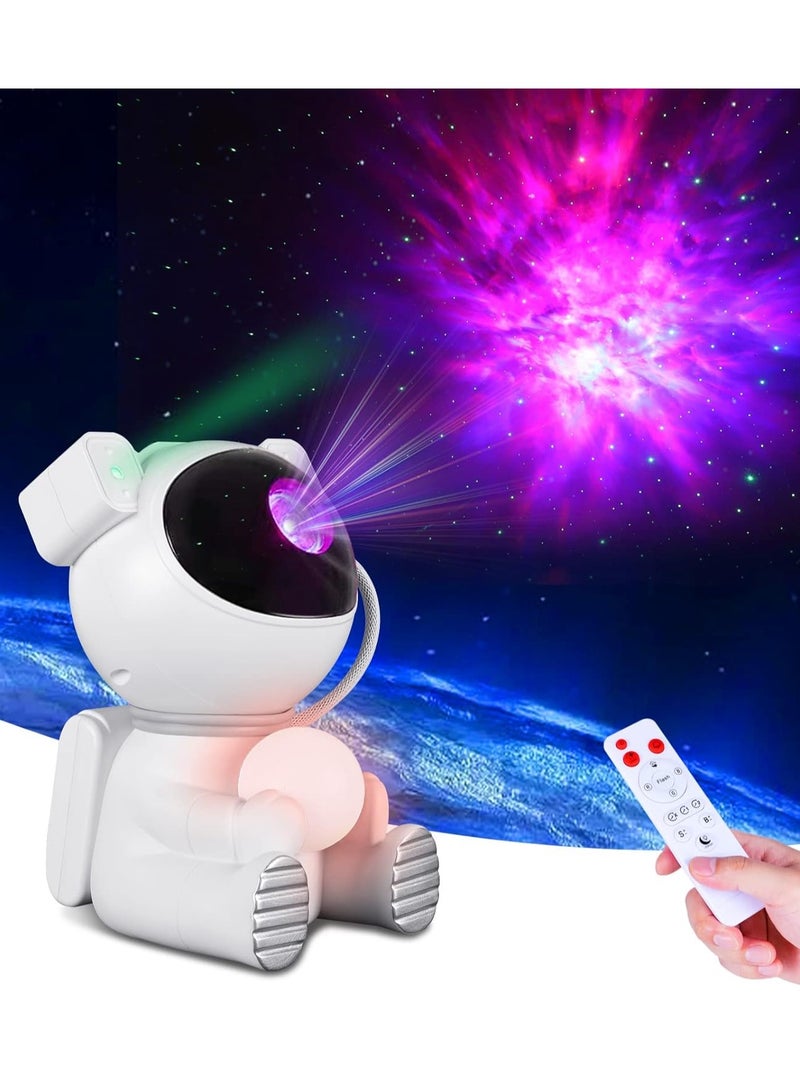 Astronaut Star Projector Night Lights Astronaut Nebula Galaxy Night Light Projector for Children Adults Baby Bedroom Party Room and Game Room Star Projector with Moon Lamp - Image 3