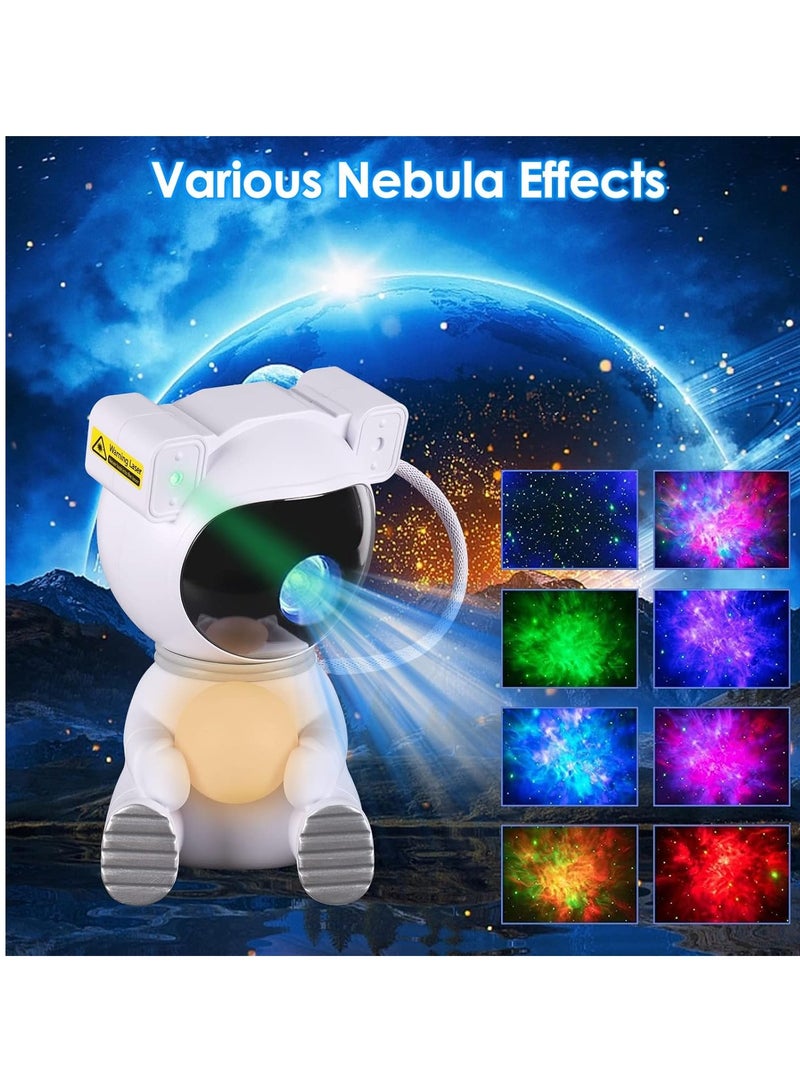 Astronaut Star Projector Night Lights Astronaut Nebula Galaxy Night Light Projector for Children Adults Baby Bedroom Party Room and Game Room Star Projector with Moon Lamp - Image 4