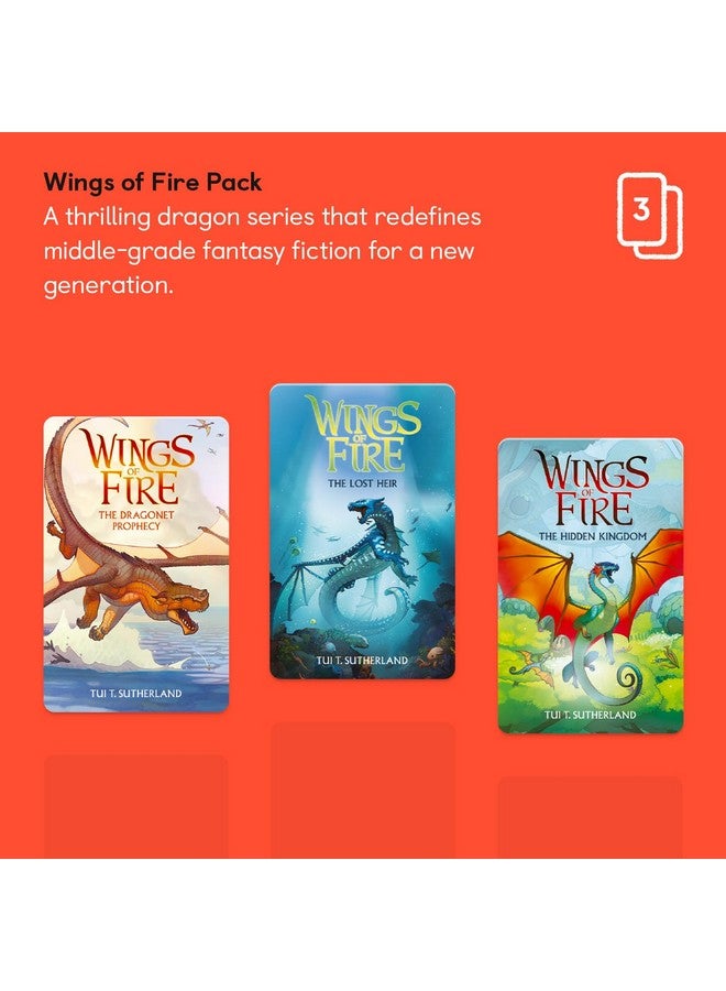 YOTO Yoto Wings of Fire by Tui T. Sutherland - 3 Kids Audio Cards for Use with Player & Mini All-in-1 Audio Player, Educational Screen-Free Listening with Fun Playtime, Bedtime & Travel Stories, Ages 8+ - Image 2