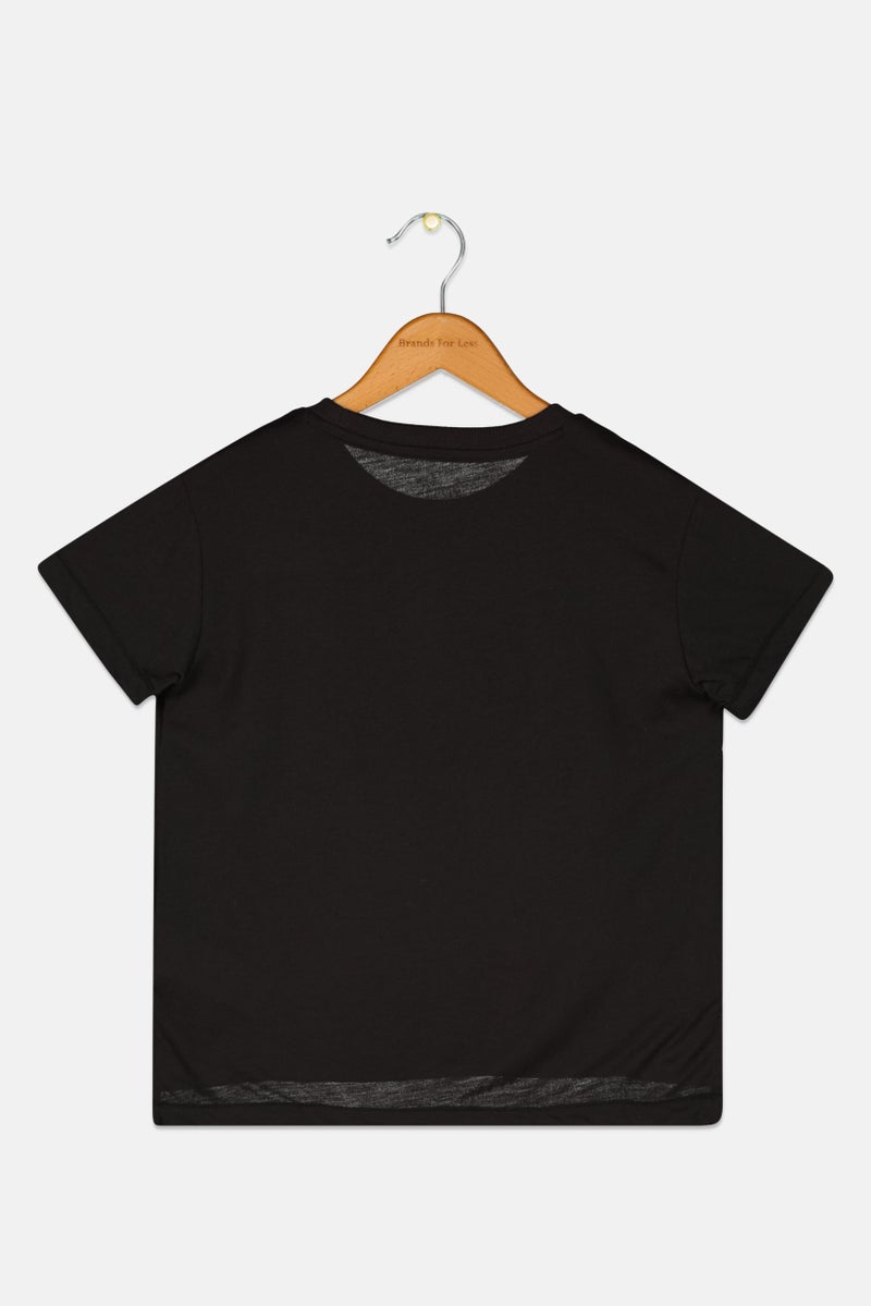 PUMA Kids Girl Sportswear Fit  Short Sleeve Outdoor T-Shirt, Black - Image 2