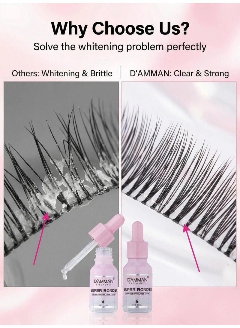 D'AMMA'N Lash Glue Accelerator Bond Booster – Fast-Drying Adhesive Enhancer for Eyelash Extensions - Image 3