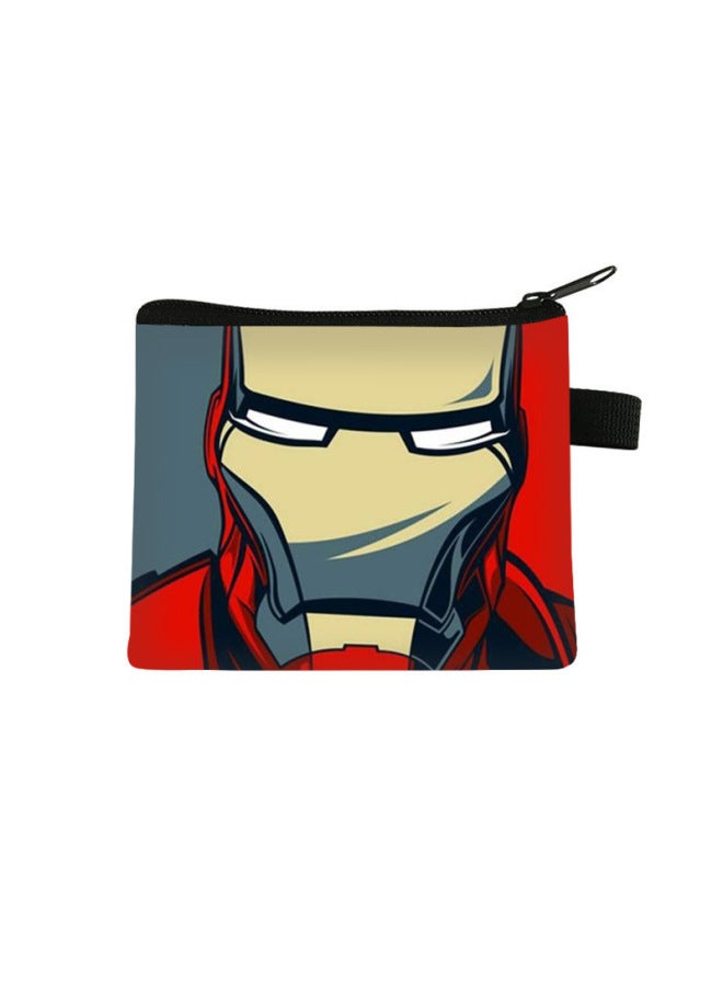 New Iron Man Coin Purse Mini Storage Wallet Student Portable Short Key Card Holder