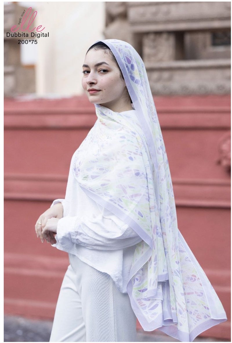 Luxury Digital Duppata Islamic Hijab Scarf for Women – Elegant Veil for Occasions & Daily Wear | Size 200 × 75 cm